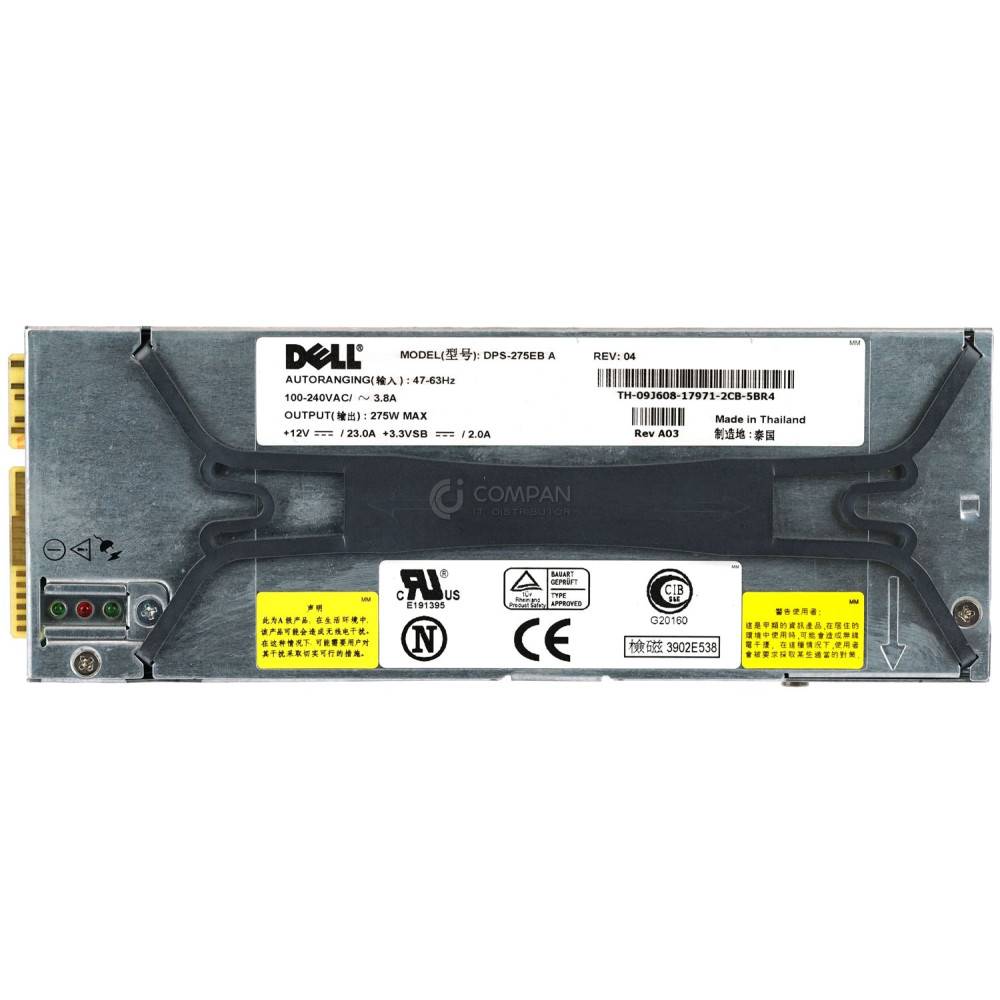 9J608 DELL 275W POWER SUPPLY FOR DELL POWEREDGE 1650